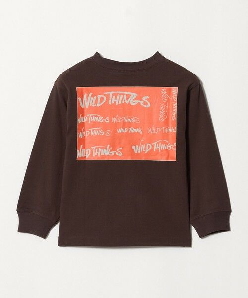 green label relaxing / グリーンレーベル リラクシング カットソー | 【別注】＜WILD THINGS＞プリント ロングスリーブ Tシャツ / キッズ 110cm-130cm | 詳細9