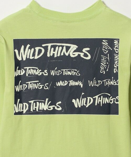 green label relaxing / グリーンレーベル リラクシング カットソー | 【別注】＜WILD THINGS＞プリント ロングスリーブ Tシャツ / キッズ 110cm-130cm | 詳細18