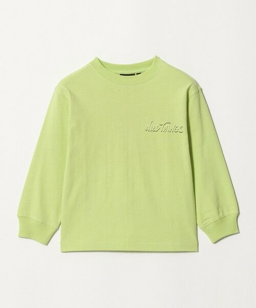 green label relaxing / グリーンレーベル リラクシング カットソー | 【別注】＜WILD THINGS＞プリント ロングスリーブ Tシャツ / キッズ 110cm-130cm | 詳細15