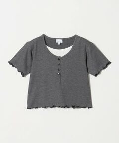 green label relaxing / グリーンレーベル リラクシング カットソー | テレコ ヘンリーネック Tシャツ / キッズ 110cm-130cm
