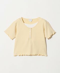 green label relaxing / グリーンレーベル リラクシング カットソー | テレコ ヘンリーネック Tシャツ / キッズ 110cm-130cm
