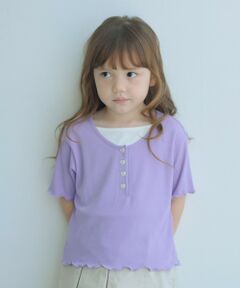 green label relaxing / グリーンレーベル リラクシング カットソー | テレコ ヘンリーネック Tシャツ / キッズ 110cm-130cm
