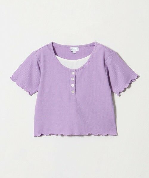 green label relaxing / グリーンレーベル リラクシング カットソー | テレコ ヘンリーネック Tシャツ / キッズ 110cm-130cm | 詳細12