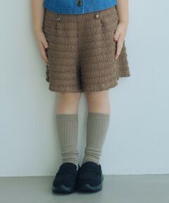 green label relaxing / グリーンレーベル リラクシング ショート・ハーフ・半端丈パンツ | カットジャガード キュロット パンツ / キッズ 120cm-160cm