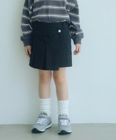 green label relaxing / グリーンレーベル リラクシング ロング・マキシ丈スカート | ツイル アシメ キュロット / キッズ 100cm-160cm