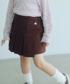 green label relaxing / グリーンレーベル リラクシング ロング・マキシ丈スカート | ツイル アシメ キュロット / キッズ 100cm-160cm
