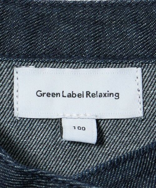 green label relaxing / グリーンレーベル リラクシング ロング・マキシ丈ワンピース | デニム スタンドカラー フリル ワンピース / キッズ 100cm-160cm | 詳細10