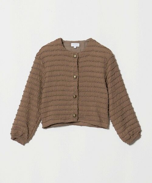 green label relaxing / グリーンレーベル リラクシング カーディガン・ボレロ | カットジャガード カーディガン / キッズ 120cm-160cm | 詳細4
