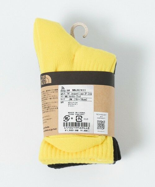 green label relaxing / グリーンレーベル リラクシング ソックス | ＜THE NORTH FACE＞ロゴ 3P クルーソックス / キッズ 16cm-18cm | 詳細11