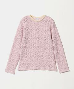 green label relaxing / グリーンレーベル リラクシング カットソー | フラワー ジャガード シアー トップス / キッズ 140cm-160cm