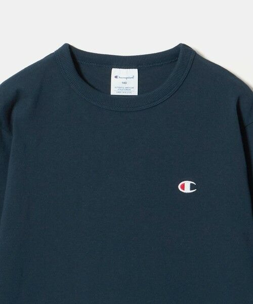 green label relaxing / グリーンレーベル リラクシング カットソー | 【WEB限定】＜Champion＞ワンポイント ロングスリーブ Tシャツ / キッズ 140cm-160cm | 詳細8