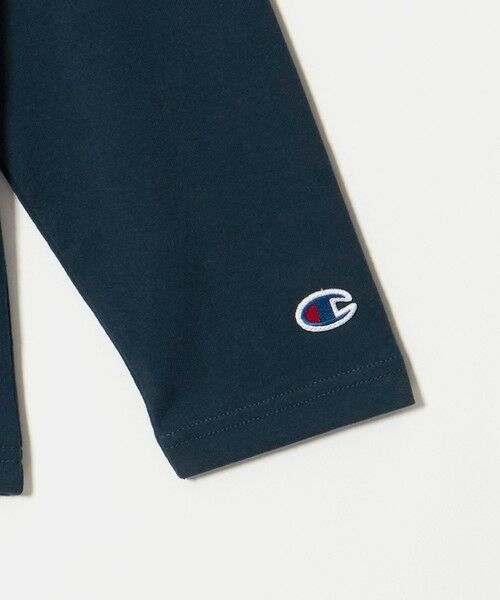 green label relaxing / グリーンレーベル リラクシング カットソー | 【WEB限定】＜Champion＞ワンポイント ロングスリーブ Tシャツ / キッズ 140cm-160cm | 詳細9