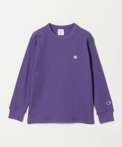 green label relaxing / グリーンレーベル リラクシング カットソー | 【WEB限定】＜Champion＞ワッフル ロングスリーブ Tシャツ / キッズ 140cm-160cm