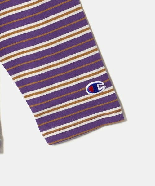 green label relaxing / グリーンレーベル リラクシング カットソー | ＜Champion＞ボーダー ロングスリーブ Tシャツ / キッズ 140cm-160cm | 詳細5