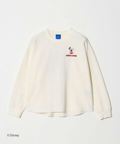 green label relaxing / グリーンレーベル リラクシング カットソー | 【別注】＜URBAMENT＞ミッキーマウス ロングスリーブ Tシャツ / キッズ 140cm-150cm