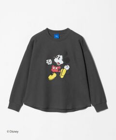 green label relaxing / グリーンレーベル リラクシング カットソー | 【別注】＜URBAMENT＞ミッキーマウス ロングスリーブ Tシャツ / キッズ 140cm-150cm