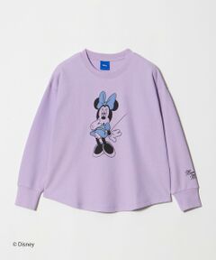 green label relaxing / グリーンレーベル リラクシング カットソー | 【別注】＜URBAMENT＞ミニーマウス ロングスリーブ Tシャツ / キッズ 140cm-150cm