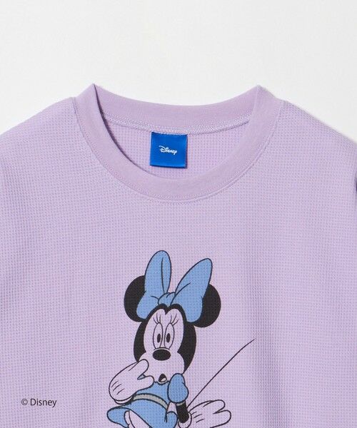 green label relaxing / グリーンレーベル リラクシング カットソー | 【別注】＜URBAMENT＞ミニーマウス ロングスリーブ Tシャツ / キッズ 140cm-150cm | 詳細8
