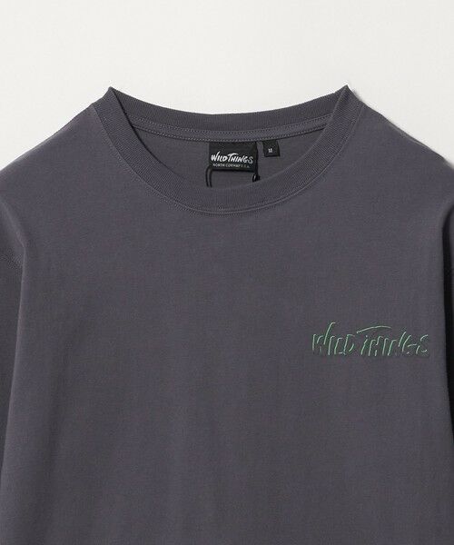 green label relaxing / グリーンレーベル リラクシング カットソー | 【別注】＜WILD THINGS＞プリント ロングスリーブ Tシャツ / キッズ 140cm-160cm | 詳細2