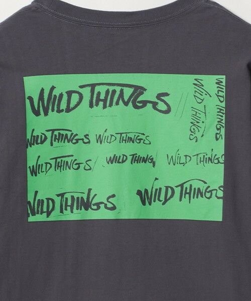 green label relaxing / グリーンレーベル リラクシング カットソー | 【別注】＜WILD THINGS＞プリント ロングスリーブ Tシャツ / キッズ 140cm-160cm | 詳細3