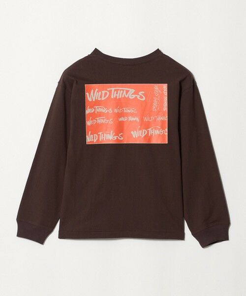 green label relaxing / グリーンレーベル リラクシング カットソー | 【別注】＜WILD THINGS＞プリント ロングスリーブ Tシャツ / キッズ 140cm-160cm | 詳細5