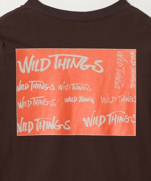 green label relaxing / グリーンレーベル リラクシング カットソー | 【別注】＜WILD THINGS＞プリント ロングスリーブ Tシャツ / キッズ 140cm-160cm | 詳細9