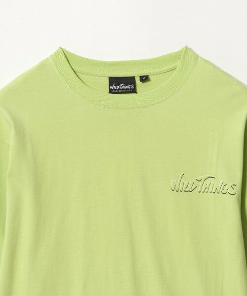 green label relaxing / グリーンレーベル リラクシング カットソー | 【別注】＜WILD THINGS＞プリント ロングスリーブ Tシャツ / キッズ 140cm-160cm | 詳細14