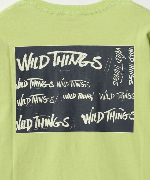green label relaxing / グリーンレーベル リラクシング カットソー | 【別注】＜WILD THINGS＞プリント ロングスリーブ Tシャツ / キッズ 140cm-160cm | 詳細15