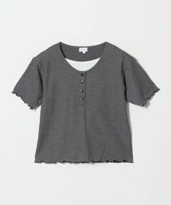 green label relaxing / グリーンレーベル リラクシング カットソー | テレコ ヘンリーネック Tシャツ / キッズ 140cm-160cm
