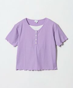 green label relaxing / グリーンレーベル リラクシング カットソー | テレコ ヘンリーネック Tシャツ / キッズ 140cm-160cm