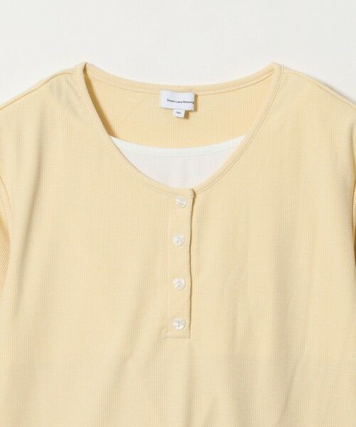 green label relaxing / グリーンレーベル リラクシング カットソー | テレコ ヘンリーネック Tシャツ / キッズ 140cm-160cm | 詳細9
