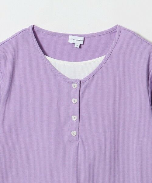 green label relaxing / グリーンレーベル リラクシング カットソー | テレコ ヘンリーネック Tシャツ / キッズ 140cm-160cm | 詳細11