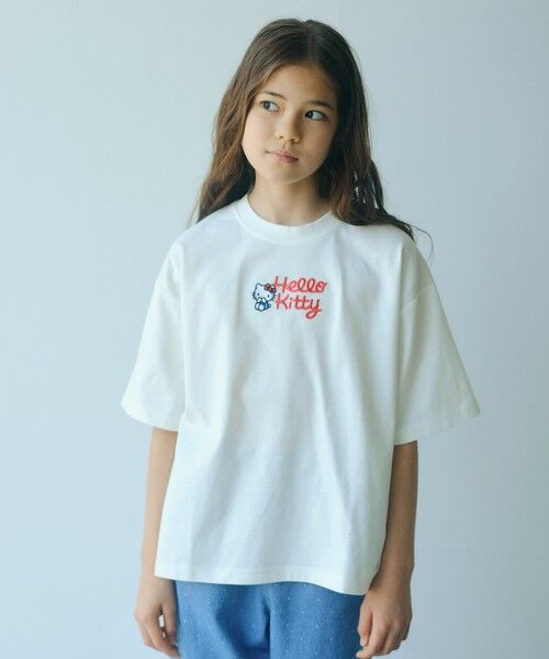 green label relaxing / グリーンレーベル リラクシング カットソー | 【別注】＜Sanrio＞モチーフ ショートスリーブ Tシャツ / キッズ 140cm-150cm | 詳細1