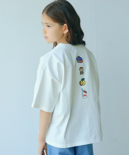 green label relaxing / グリーンレーベル リラクシング カットソー | 【別注】＜Sanrio＞モチーフ ショートスリーブ Tシャツ / キッズ 140cm-150cm（OFF WHITE）