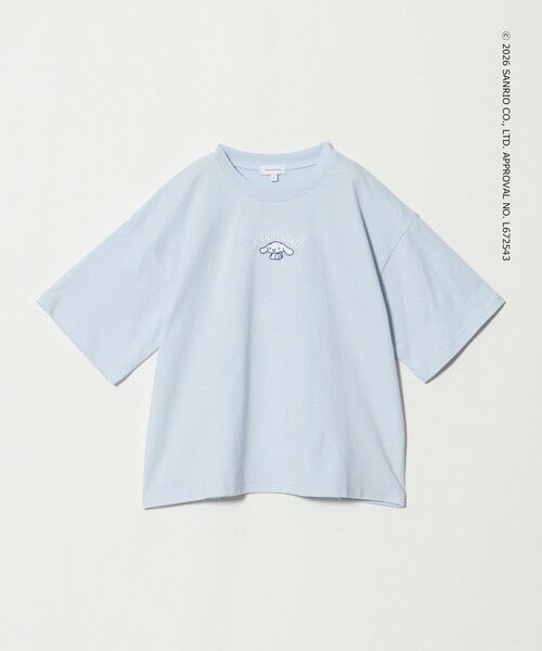 green label relaxing / グリーンレーベル リラクシング カットソー | 【別注】＜Sanrio＞モチーフ ショートスリーブ Tシャツ / キッズ 140cm-150cm（LT.BLUE）
