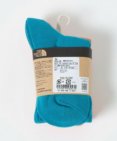 green label relaxing / グリーンレーベル リラクシング ソックス | ＜THE NORTH FACE＞ロゴ 3P クルーソックス / キッズ 19cm-21cm | 詳細20