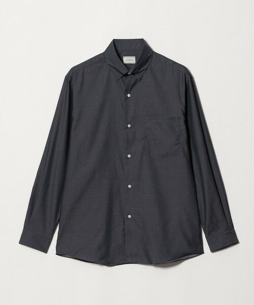 green label relaxing / グリーンレーベル リラクシング シャツ・ブラウス | エブリット コットン ソリッド リラックス スナップ ボタンダウン シャツ -イージーアイロン-（NAVY）