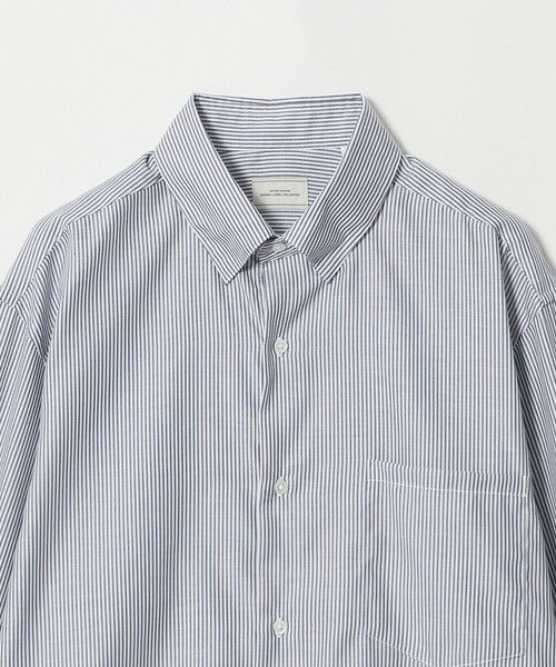 green label relaxing / グリーンレーベル リラクシング シャツ・ブラウス | エブリット コットン ストライプ リラックス スナップ ボタンダウン シャツ -イージーアイロン- | 詳細3