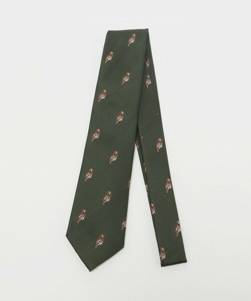 green label relaxing / グリーンレーベル リラクシング ネクタイ | GLR JAPAN TANGO 8.0cm モチーフ2 ネクタイ（OLIVE）