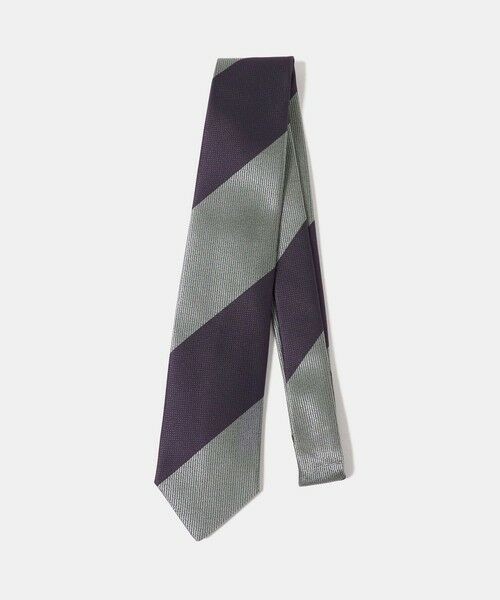 green label relaxing / グリーンレーベル リラクシング ネクタイ | GLR JAPAN VINTAGE 8.0cm ストライプ1 ネクタイ（PURPLE）