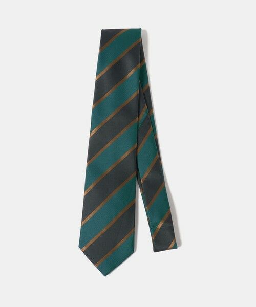 green label relaxing / グリーンレーベル リラクシング ネクタイ | GLR JAPAN VINTAGE 8.0cm ストライプ2 ネクタイ（DK.GREEN）