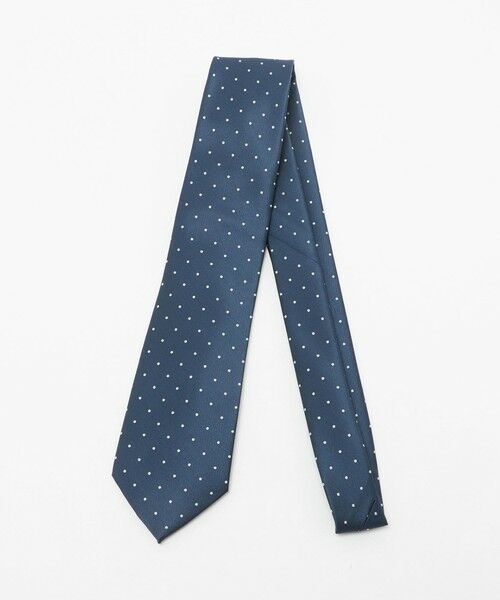 green label relaxing / グリーンレーベル リラクシング ネクタイ | GLR ポリエステル ウォッシャブル ドット ネクタイ（NAVY）