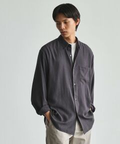 green label relaxing / グリーンレーベル リラクシング シャツ・ブラウス | コットン レーヨン パターン ジャストルーズ レギュラーカラー 長袖 シャツ
