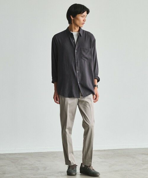 green label relaxing / グリーンレーベル リラクシング シャツ・ブラウス | コットン レーヨン パターン ジャストルーズ レギュラーカラー 長袖 シャツ | 詳細1