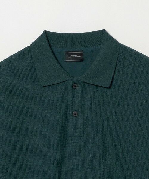 green label relaxing / グリーンレーベル リラクシング ポロシャツ | ワッフル 長袖 ポロシャツ | 詳細12