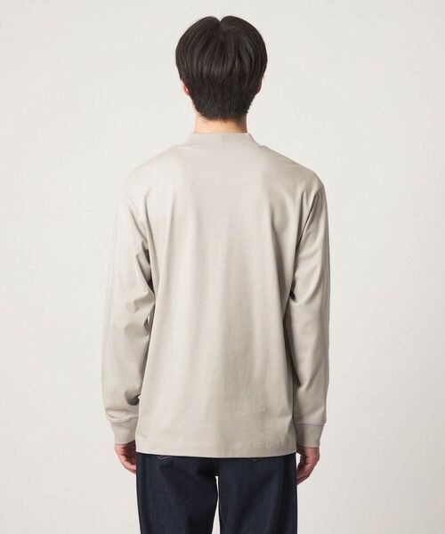 green label relaxing / グリーンレーベル リラクシング カットソー | ロングファイバー クリア モックネック 長袖 Tシャツ カットソー | 詳細10