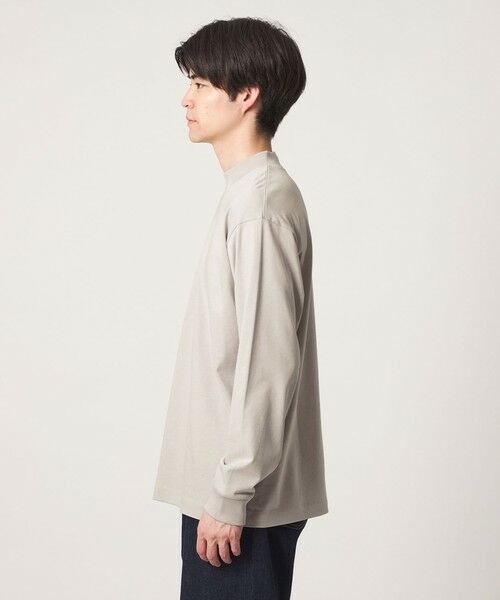 green label relaxing / グリーンレーベル リラクシング カットソー | ロングファイバー クリア モックネック 長袖 Tシャツ カットソー | 詳細9