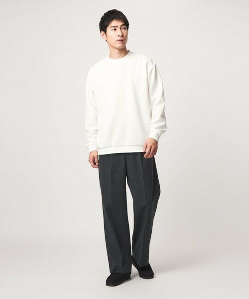 green label relaxing / グリーンレーベル リラクシング カットソー | ツイル パフ クルーネック 長袖 カットソー | 詳細1