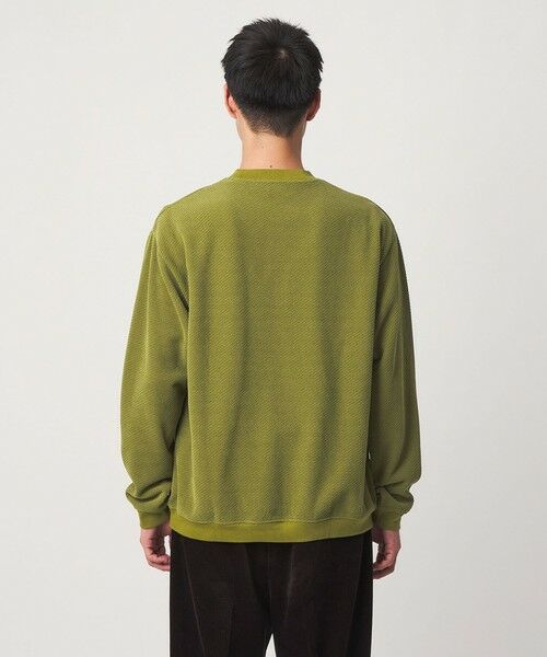 green label relaxing / グリーンレーベル リラクシング カットソー | モール ジャガード クルーネック 長袖 カットソー | 詳細12