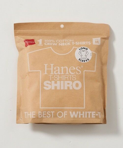 green label relaxing / グリーンレーベル リラクシング カットソー | 【WEB限定】＜Hanes＞SHIRO 長袖 Tシャツ | 詳細7